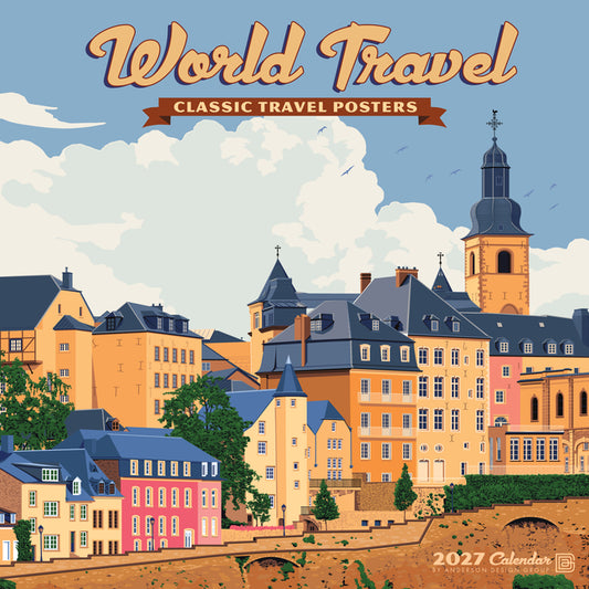 World Travel (Adg) 2027 12 X 12 Wall Calendar