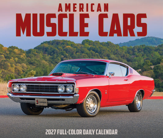 American Muscle Cars 2027 5.4 X 6.2 Box Calendar