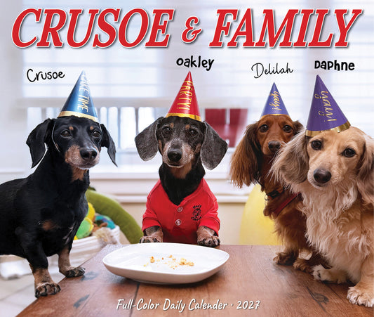 Crusoe the Celebrity Dachshund 2027 5.4 X 6.2 Box Calendar