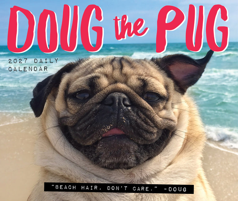 Doug the Pug 2027 5.4 X 6.2 Box Calendar-USA