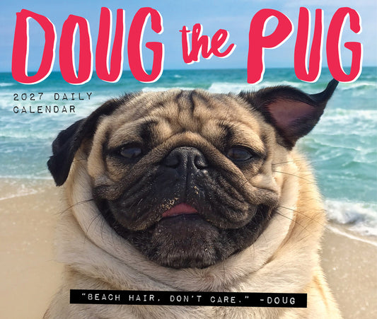 Doug the Pug 2027 5.4 X 6.2 Box Calendar-USA