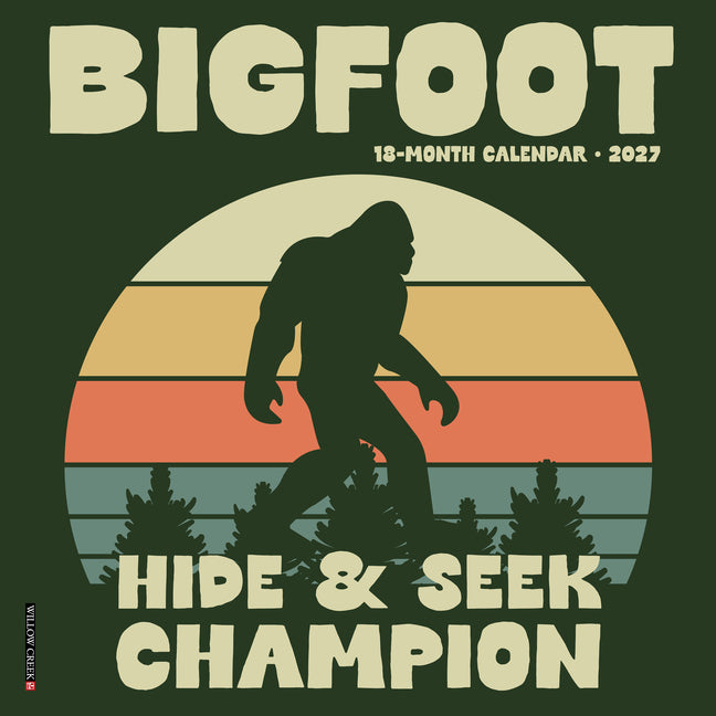 Bigfoot 2027 7 X 7 Mini Wall Calendar