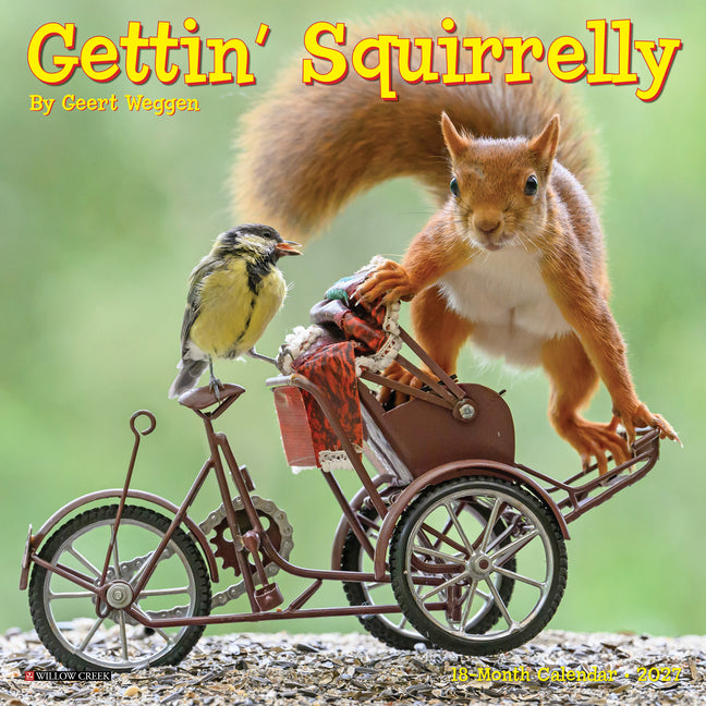 Gettin' Squirrelly 2027 7 X 7 Mini Wall Calendar