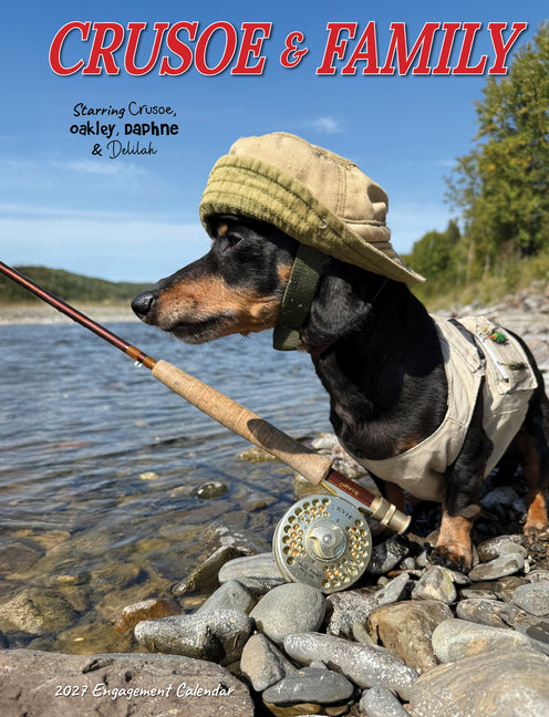 Crusoe the Celebrity Dachshund 2027 6.5 X 8.5 Engagement Calendar