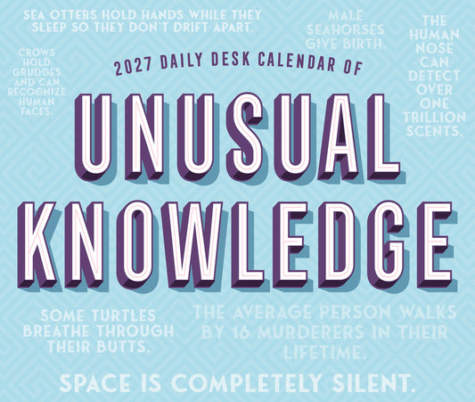 Daily Desk Calendar of Unusual Knowledge 2027 5.4 X 6.2 Box Calendar