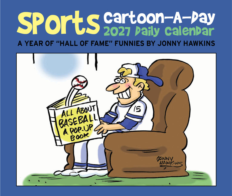 Sports Cartoon-A-Day by Jonny Hawkins 2027 5.4 X 6.2 Box Calendar