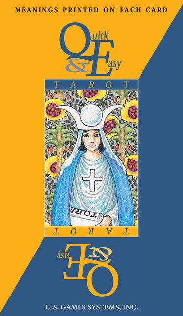 Quick & Easy Tarot: 78-Card Deck with Upright and Reversed Meanings Printed on Each Card, Beginner-Friendly, Universal Waite Imagery, Learn Tarot with
