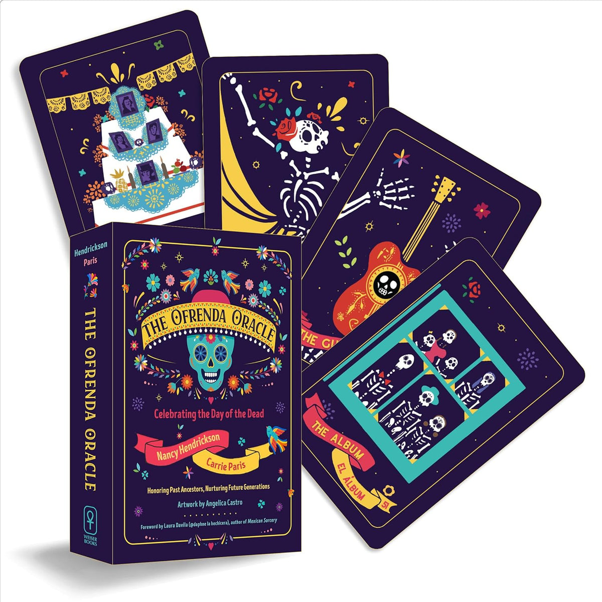 The Ofrenda Oracle: Celebrating the Day of the Dead/Celebrando El Dia de Muertos (60 Full-Color Cards and 136-Page Guidebook)