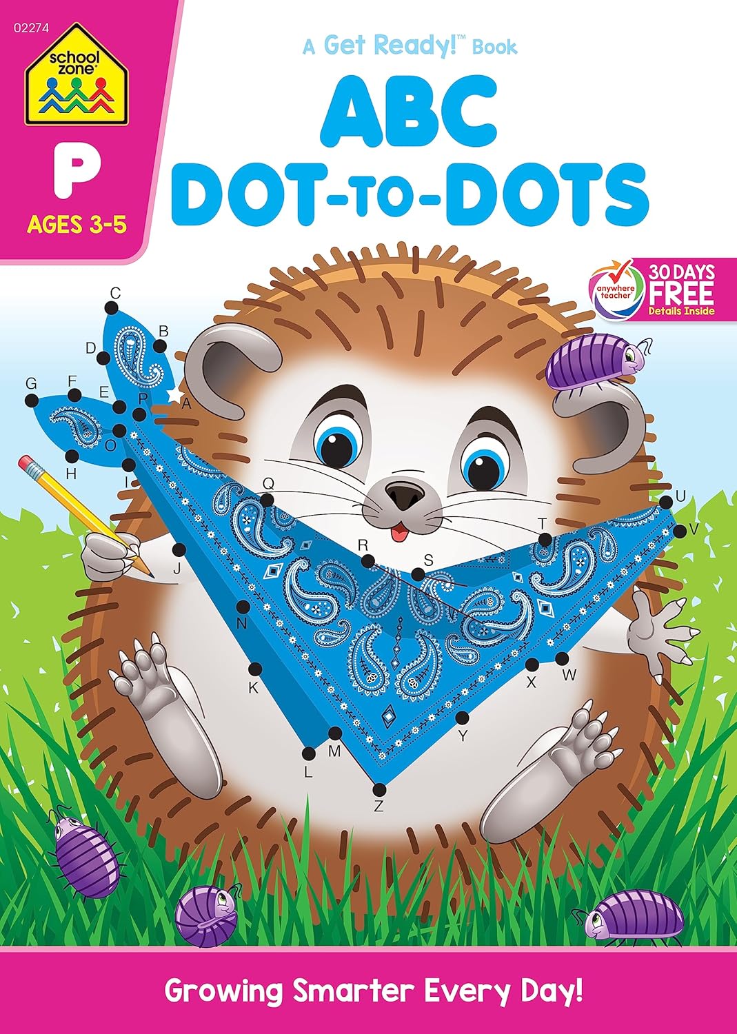 School Zone ABC Dot-To-Dots Workbook