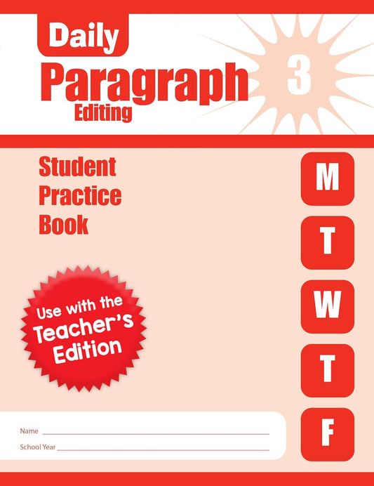 Daily Paragraph Editing, Grade 3 Student Edition Workbook