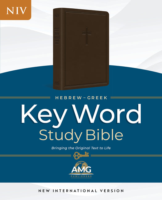 The Hebrew-Greek Key Word Study Bible: Niv-2011 Edition, Genuine Goat Leather Brown