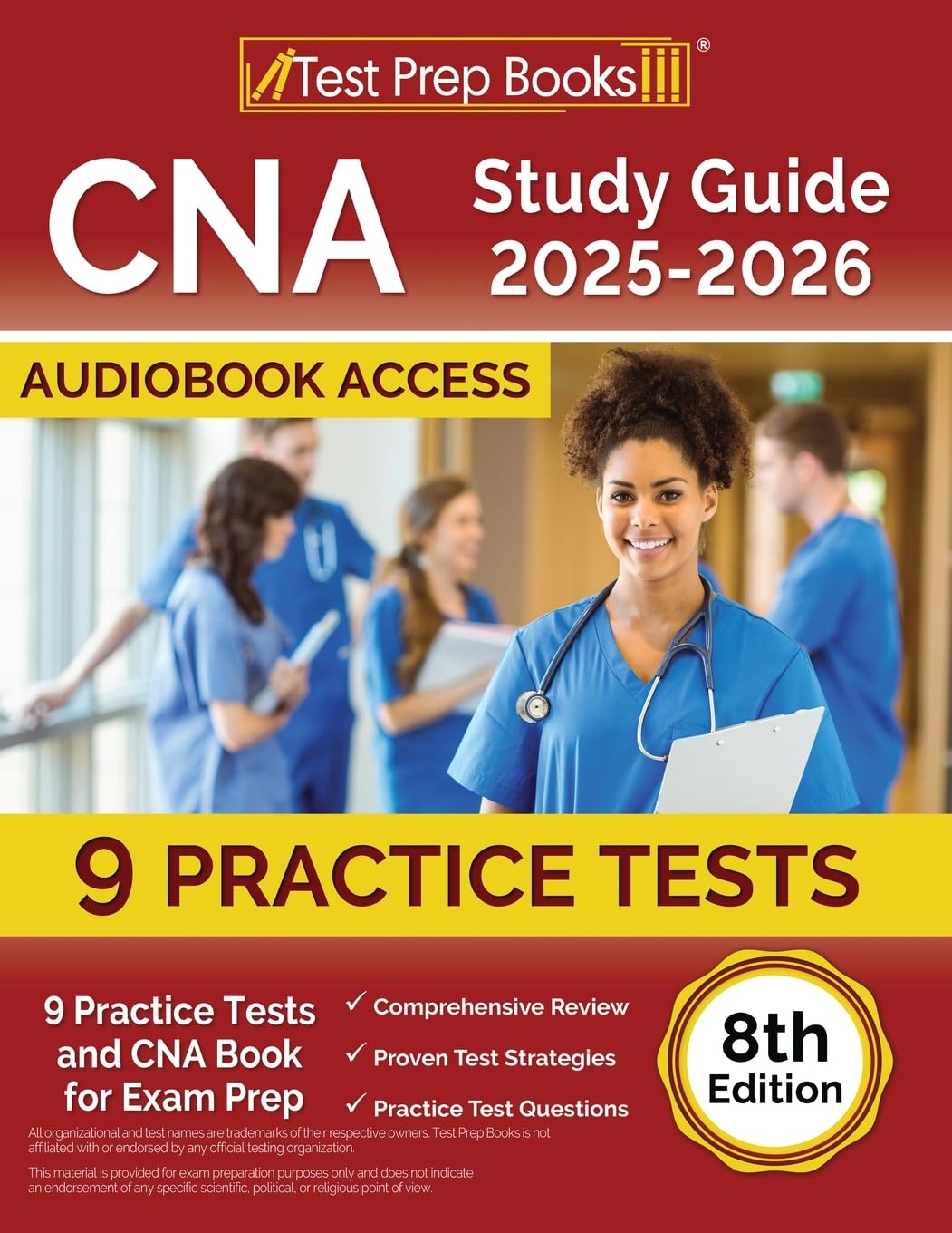 CNA Study Guide 2025-2026: 9 Practice Tests and CNA Book for Exam Prep [8th Edition]