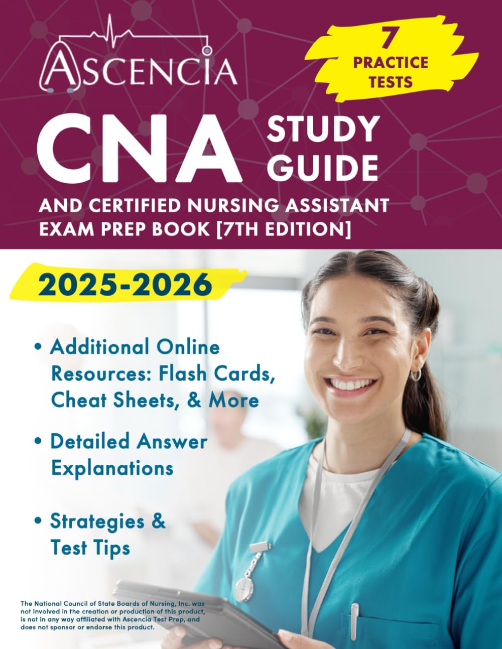 CNA Study Guide 2025-2026: 7 Practice Tests and Certified Nursing Assistant Exam Prep Book [7th Edition]
