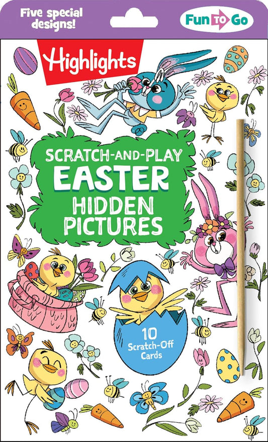 Scratch-And-Play Easter Hidden Pictures: Scratch-And-Play Easter Hidden Pictures (Highlights Fun to Go) 10 Creative Easter Cards with Hidden Pictures