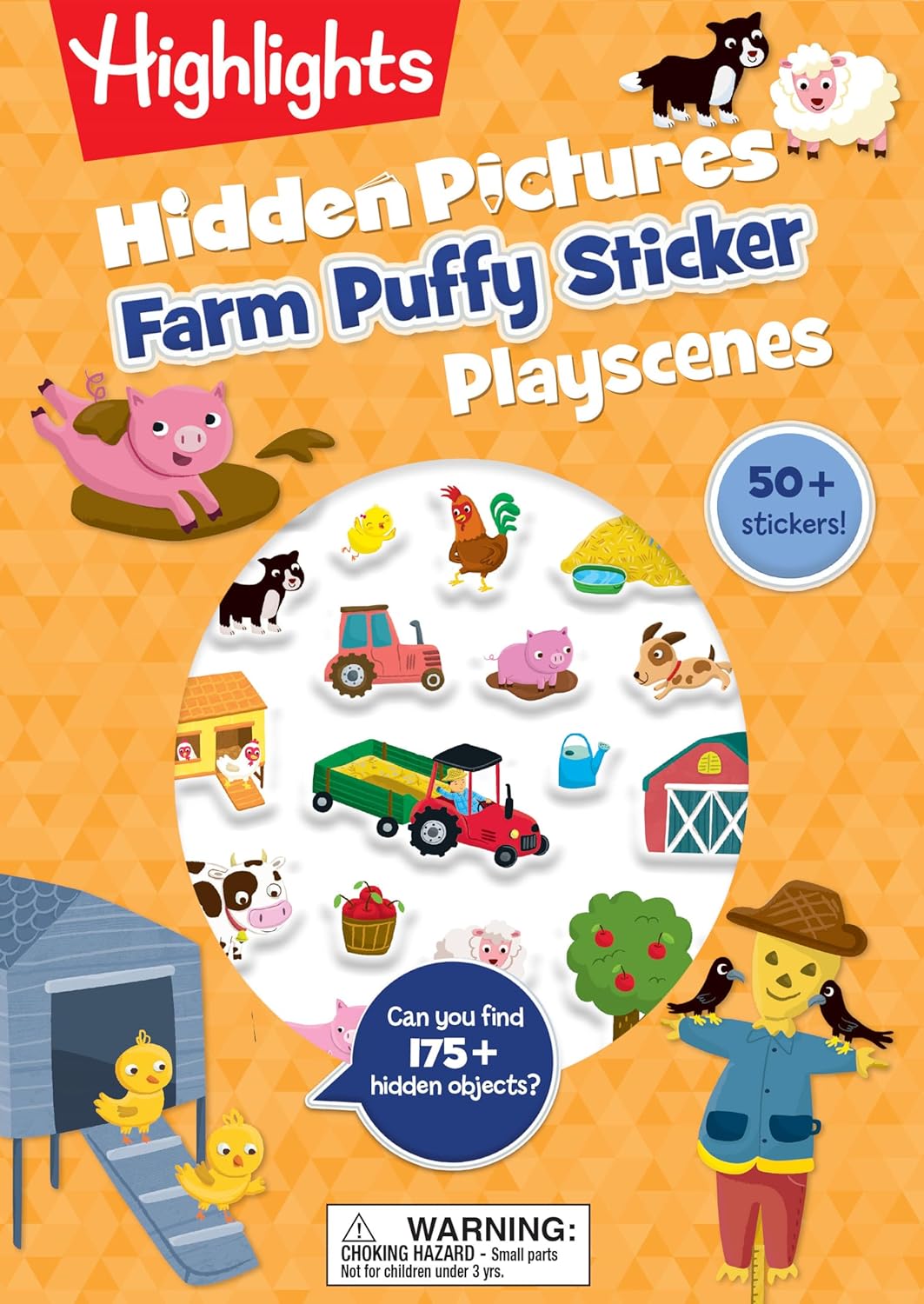 Farm Hidden Pictures Puffy Sticker Playscenes