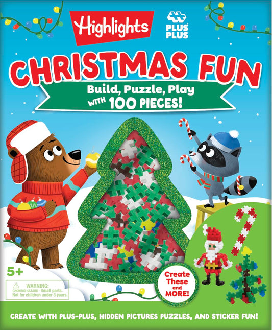 Christmas Puzzle and Play: Build with 100 Pieces!