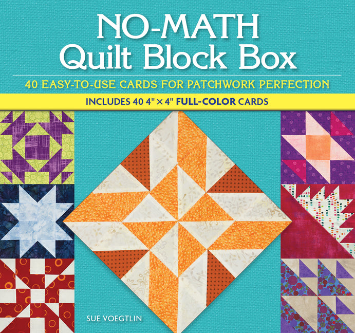No-Math Quilt Block Box: 40 Easy-To-Use Cards for Patchwork Perfection