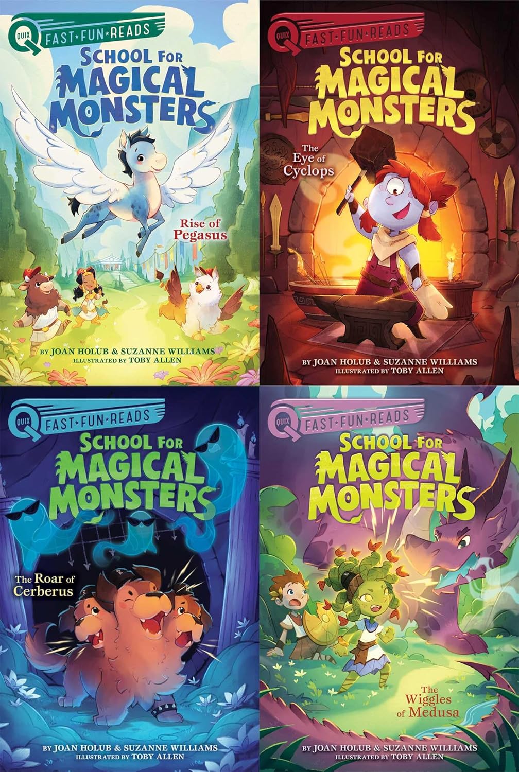 School for Magical Monsters Collected Set: Rise of Pegasus; The Eye of Cyclops; The Roar of Cerberus; The Wiggles of Medusa (Quix Books) (Collected Se