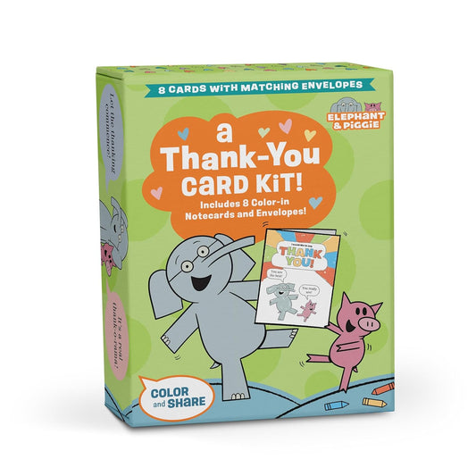 A Thank-You Card Kit: Color-In Cards with Elephant & Piggie