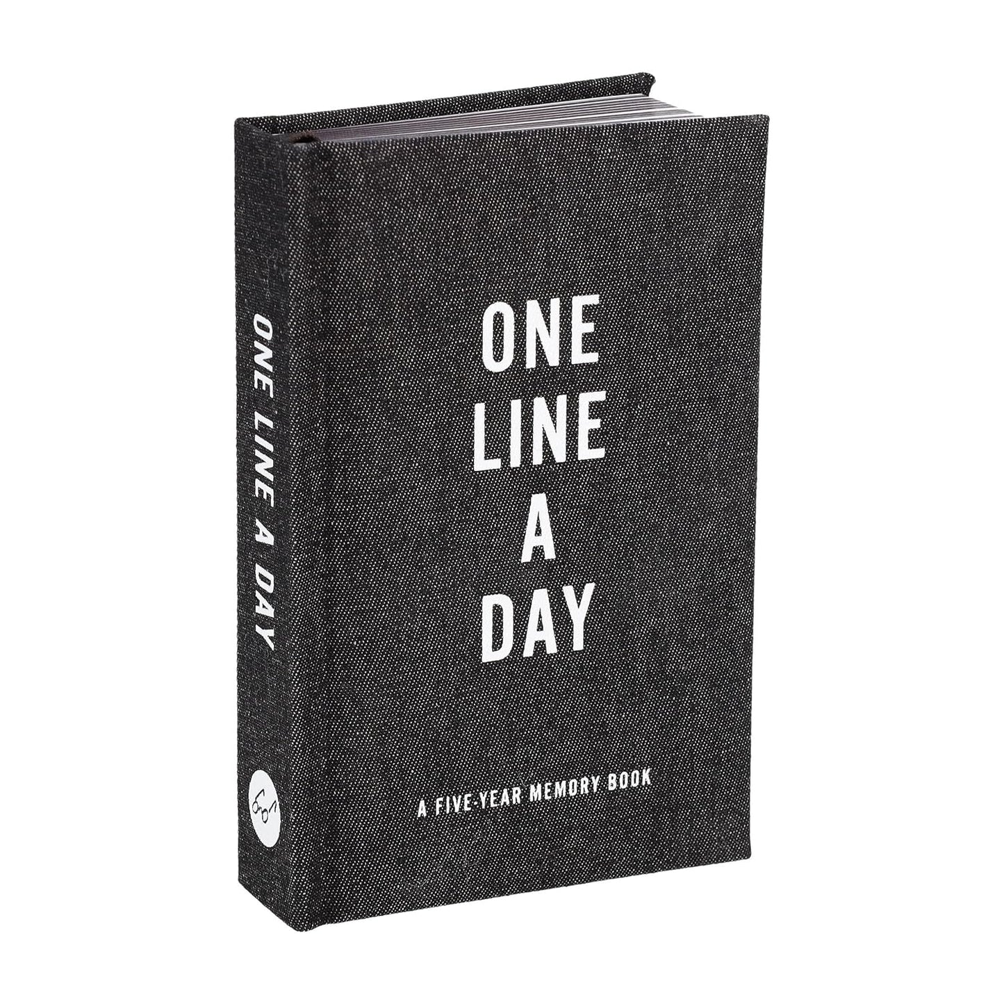 Black Canvas One Line a Day: A Five-Year Memory Book