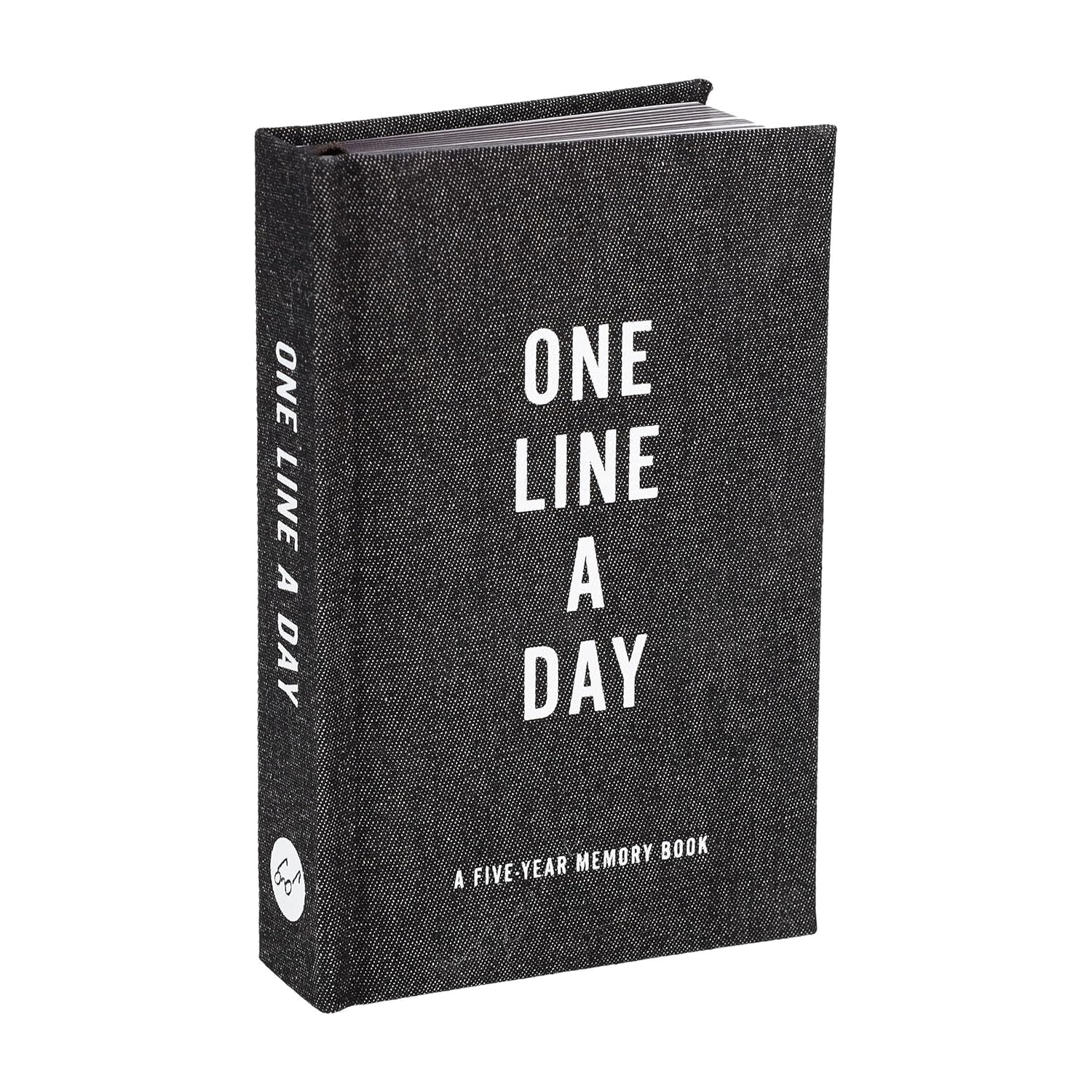 Black Canvas One Line a Day: A Five-Year Memory Book