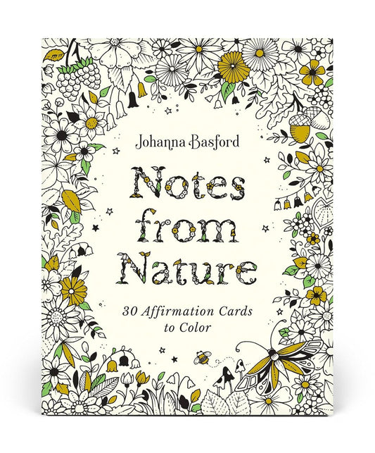 Johanna Basford Notes from Nature: 30 Affirmation Cards to Color