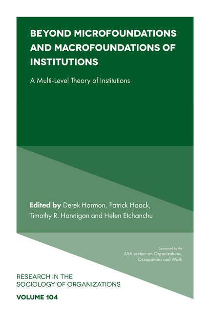Beyond Microfoundations and Macrofoundations of Institutions: A Multi-Level Theory of Institutions