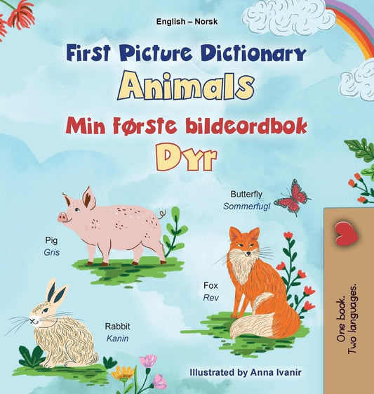 First Picture Dictionary - Animals (English Norwegian Bilingual Children's Book)
