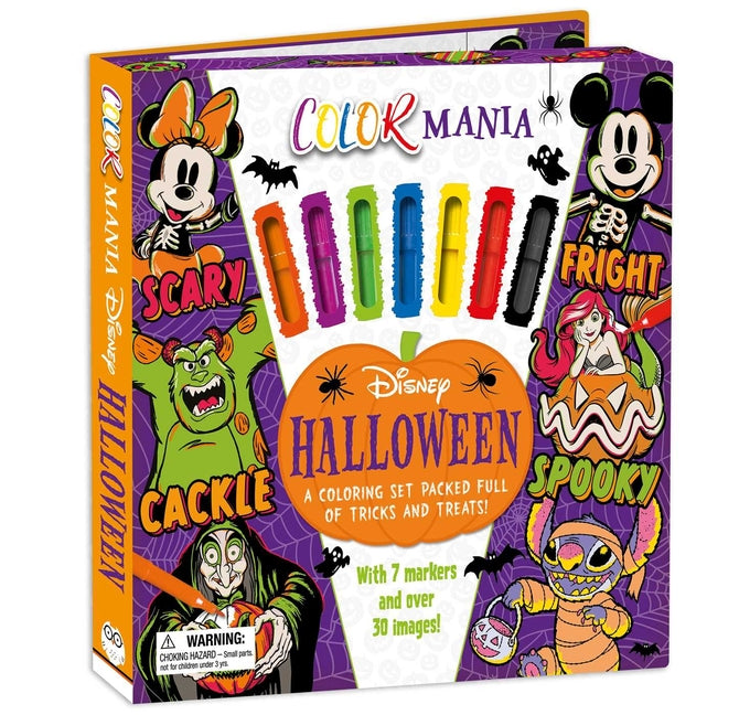 Disney Halloween: Colormania: A Coloring Set Packed Full of Tricks and Treats, Including 7 Markers and 30 Images!