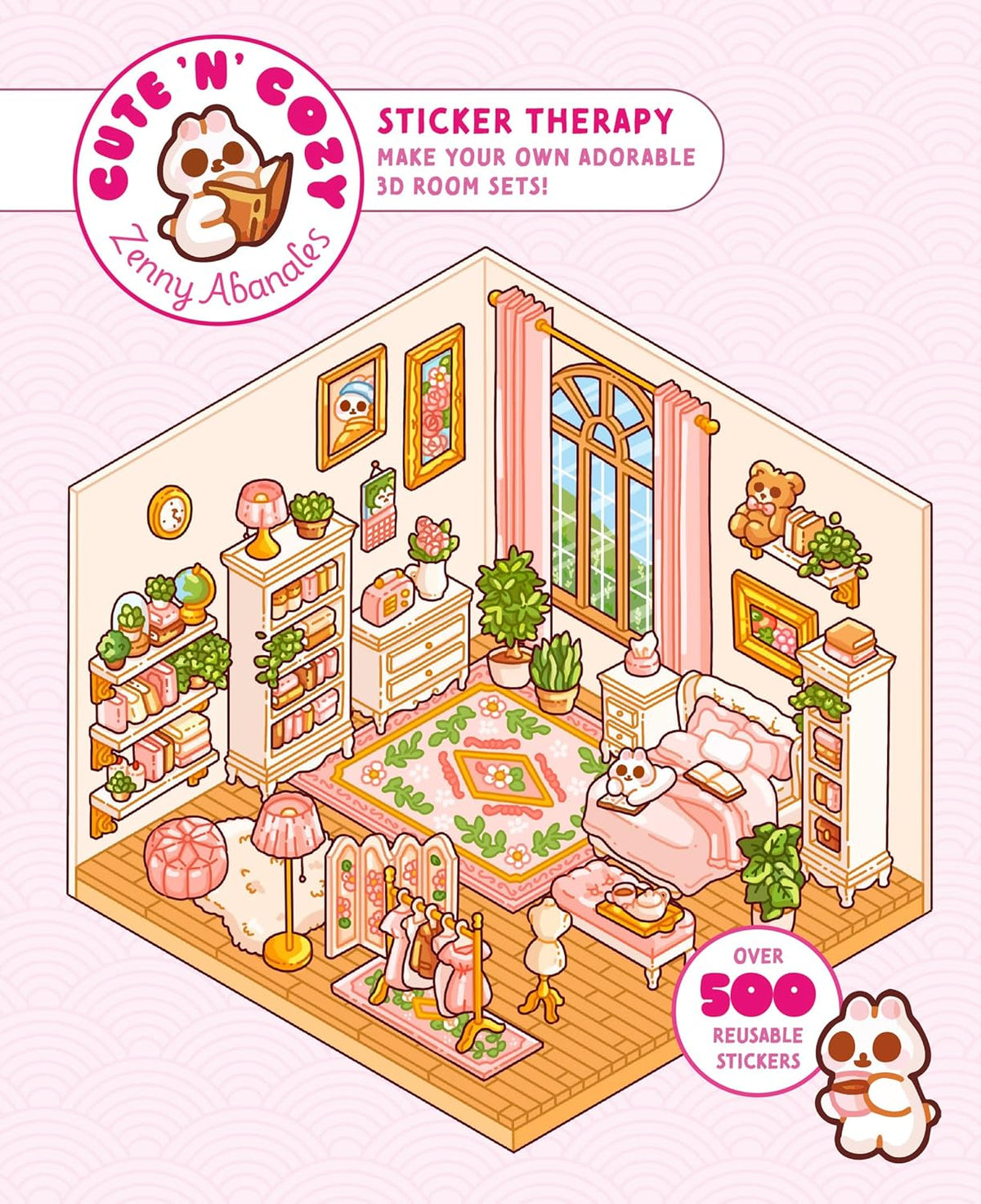 Cute'n'cozy Sticker Therapy: Make Your Own Adorable 3D Room Sets: Over 500 Stickers!
