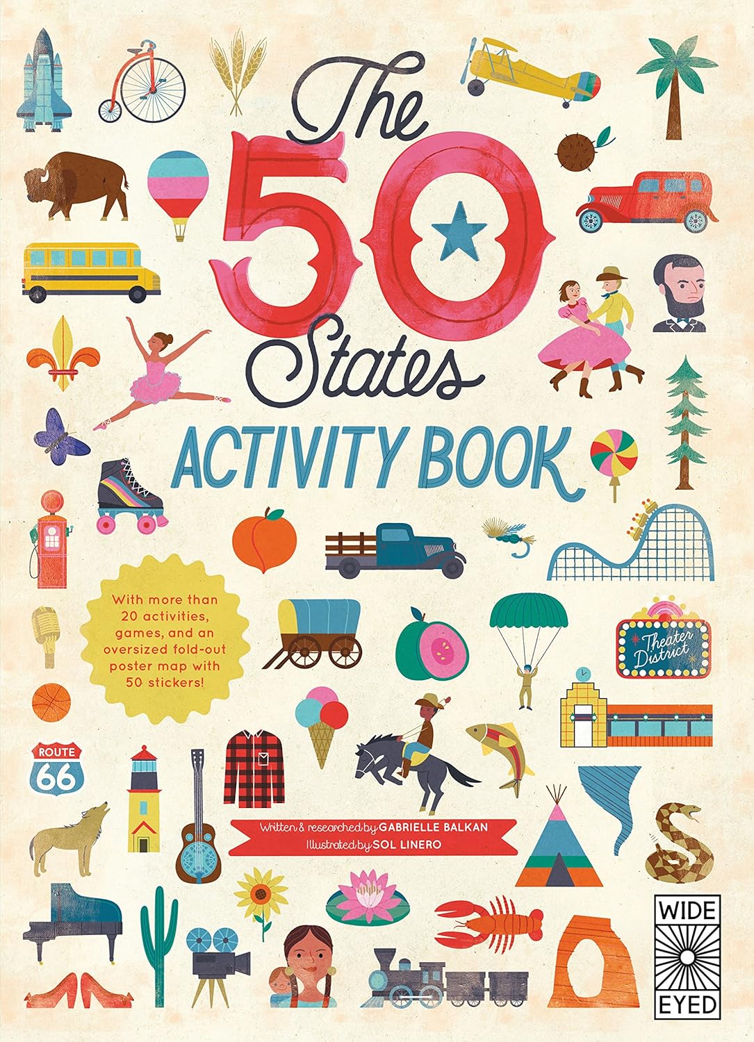 50 States: Activity Book: Maps of the 50 States of the USA