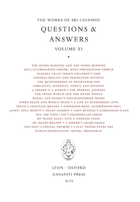 Sri Chinmoy: Answers XI
