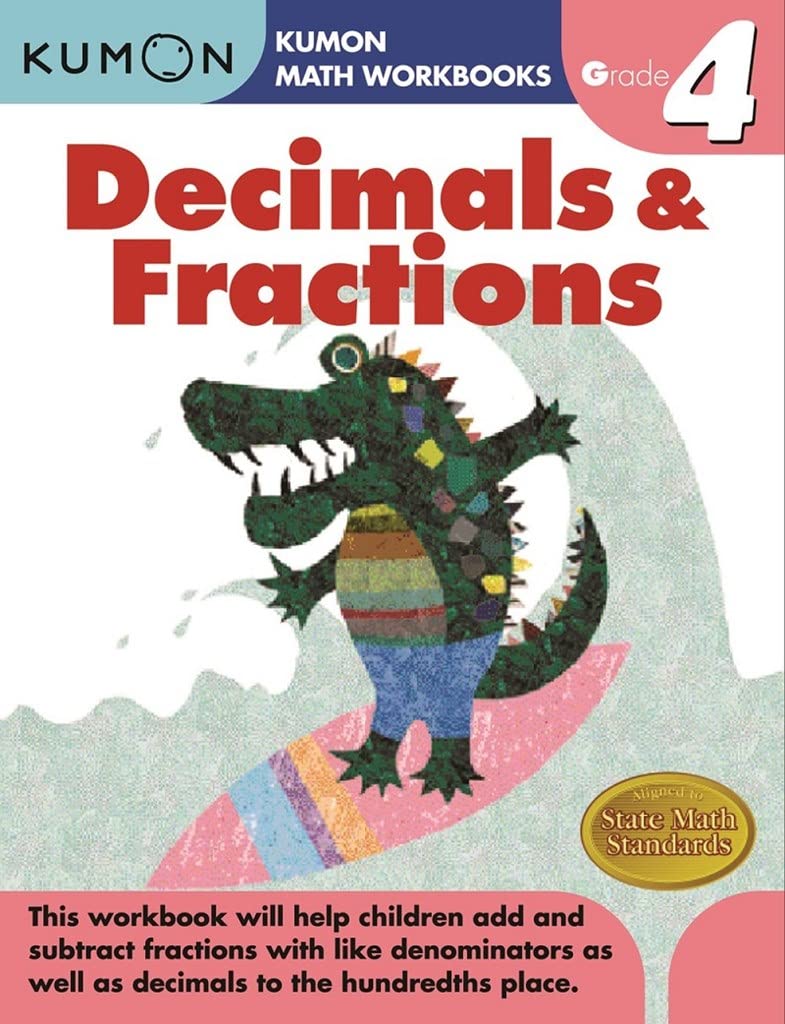 Kumon Grade 4 Decimals & Fractions (Workbook)