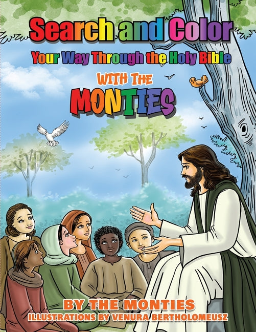 Search and Color Your Way Through the Holy Bible with the Monties: Play-Along Companion Podcast that matches each story