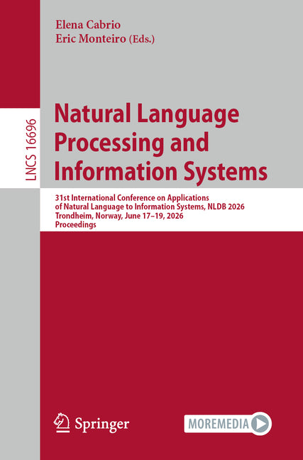 Natural Language Processing and Information Systems: 31st International Conference on Applications of Natural Language to Information Systems, Nldb 20