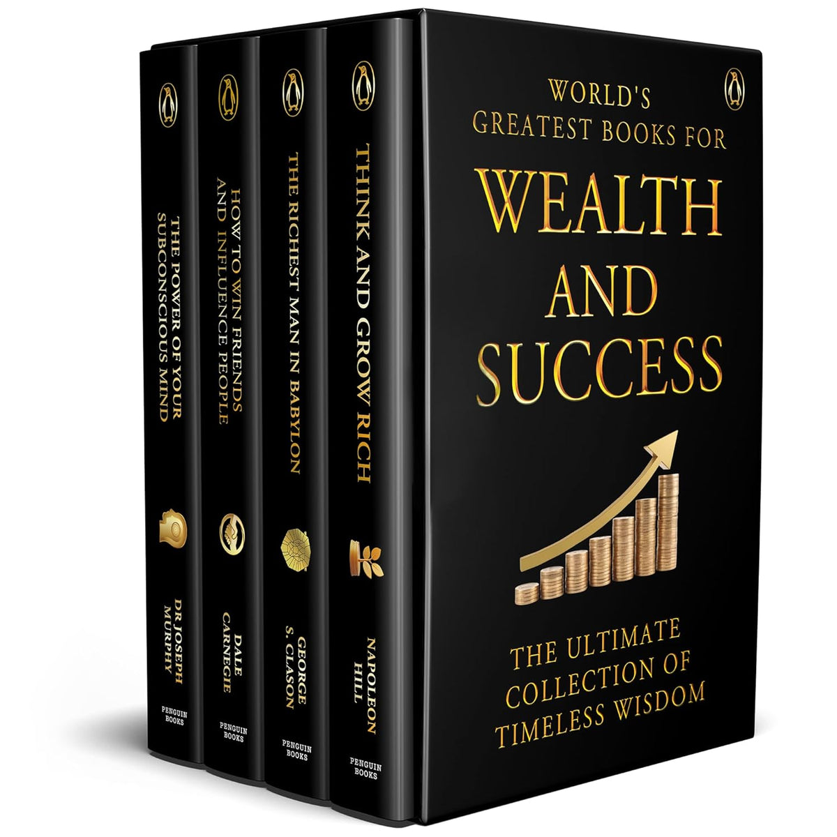 World's Greatest Books for Wealth and Success (Set of 4 Books - Ideal Gift Set): Motivational Self-Help for Personal Development & Financial Growth Po