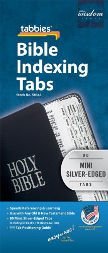 Bible Tab-Protestant Mini/E: Mini Silver-Edged Bible Tabs (Mini)