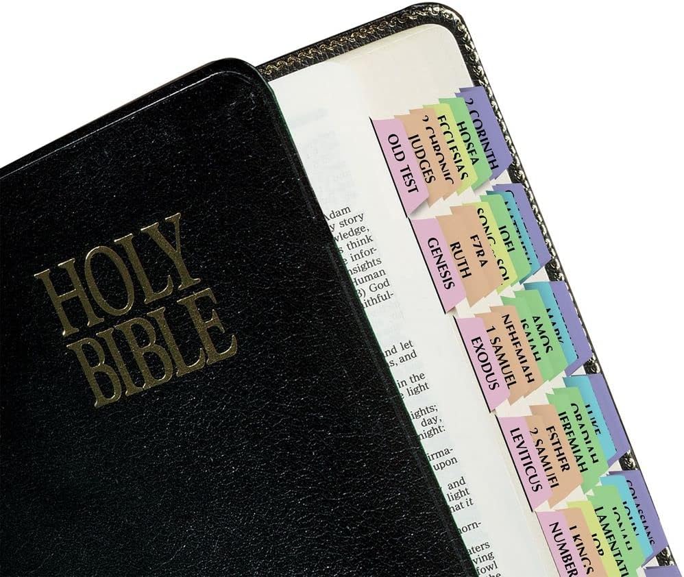Bible Tab-Protestant-Rain: Rainbow Bible Tabs
