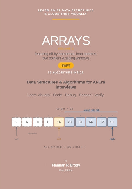 Arrays - Vol 1 (Beginner) - Swift Edition: Data Structures & Algorithms for AI-Era Interviews (Full Color)