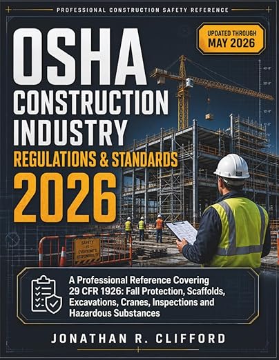 OSHA Construction Industry Regulations & Standards 2026: A Professional Reference Covering 29 Cfr 1926: Fall Protection, Scaffolds, Excavations, Crane