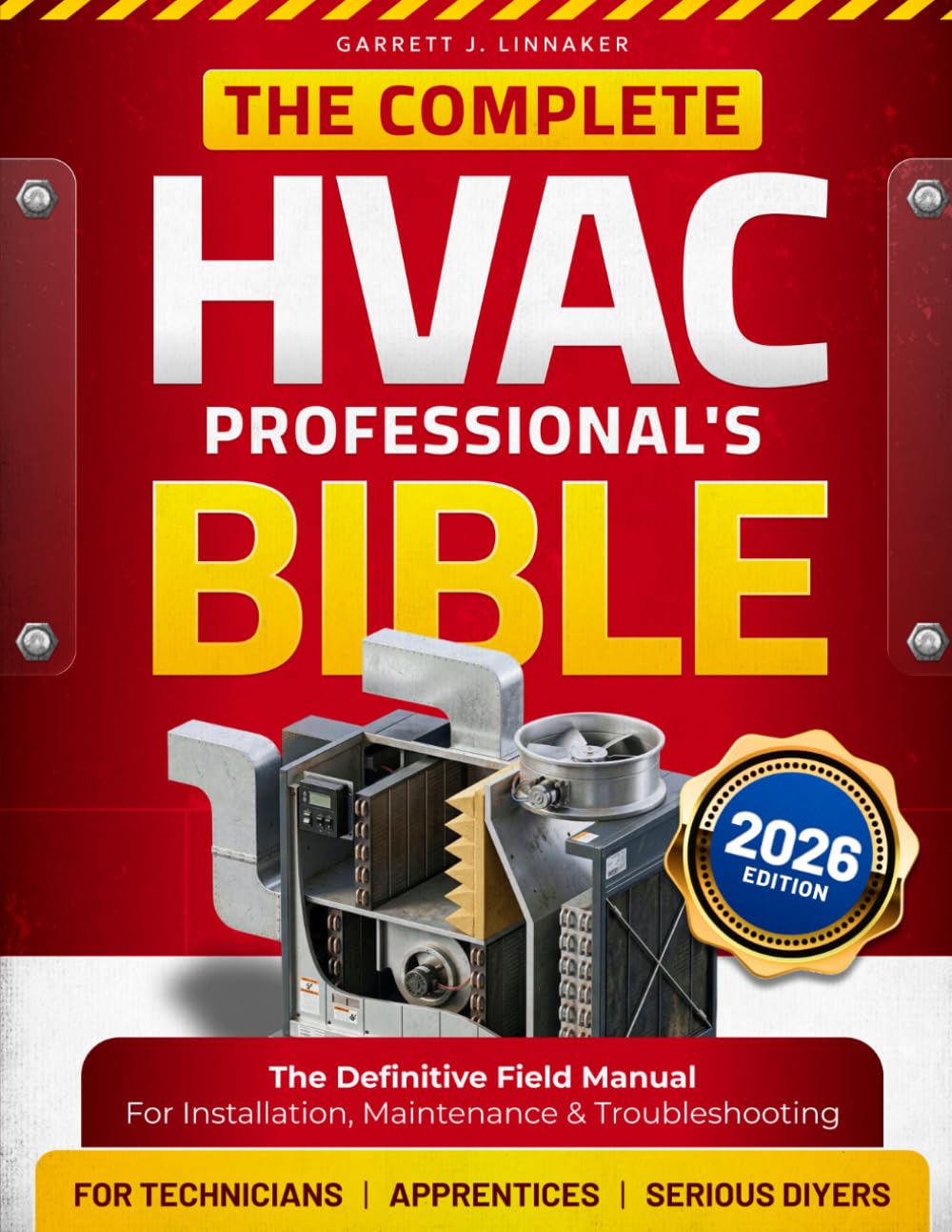 The Complete HVAC Professionals's Bible: The Definitive Field Manual for Installation, Maintenance & Troubleshooting for Technicians, Serious DIYer & Appr