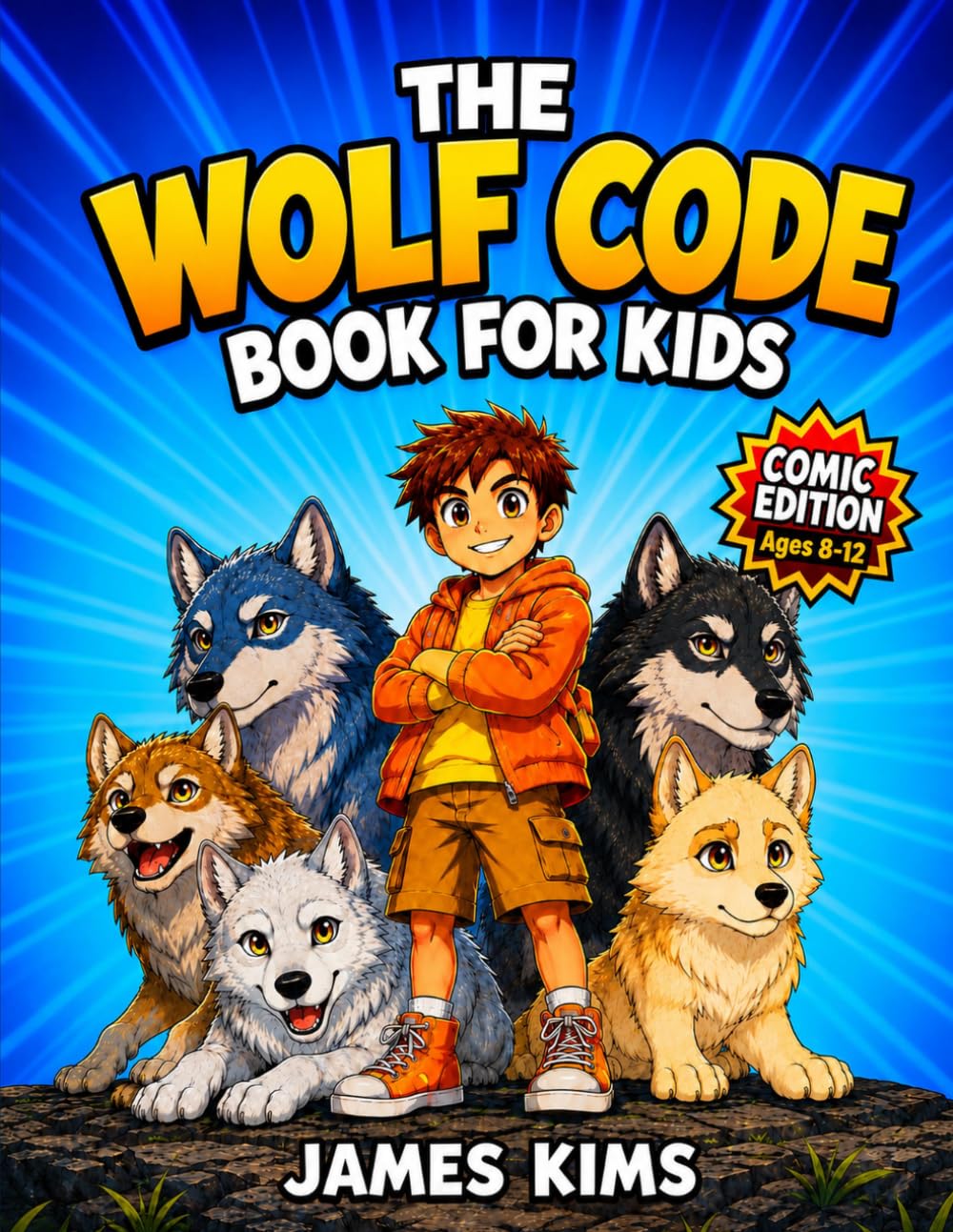 The Wolf Code Book for Kids: 24 Illustrated Stories for Ages 8-12 to Discover the Way of the Wolf and Build Confidence, Leadership, Teamwork, and Inner St