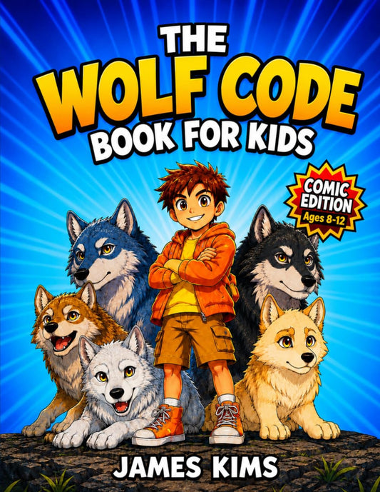 The Wolf Code Book for Kids: 24 Illustrated Stories for Ages 8-12 to Discover the Way of the Wolf and Build Confidence, Leadership, Teamwork, and Inner St