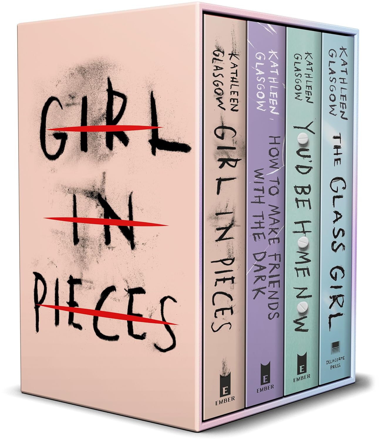 Kathleen Glasgow 4-Book Boxed Set: Girl in Pieces; How to Make Friends with the Dark; You'd Be Home Now; The Glass Girl