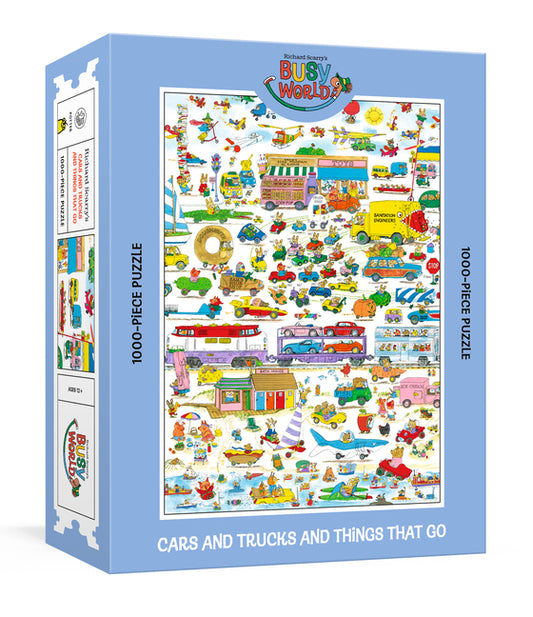Richard Scarry's Cars and Trucks and Things That Go: 1000-Piece Puzzle: A Nostalgic Jigsaw Puzzle Inspired by the Timeless Classic: Jigsaw Puzzles for
