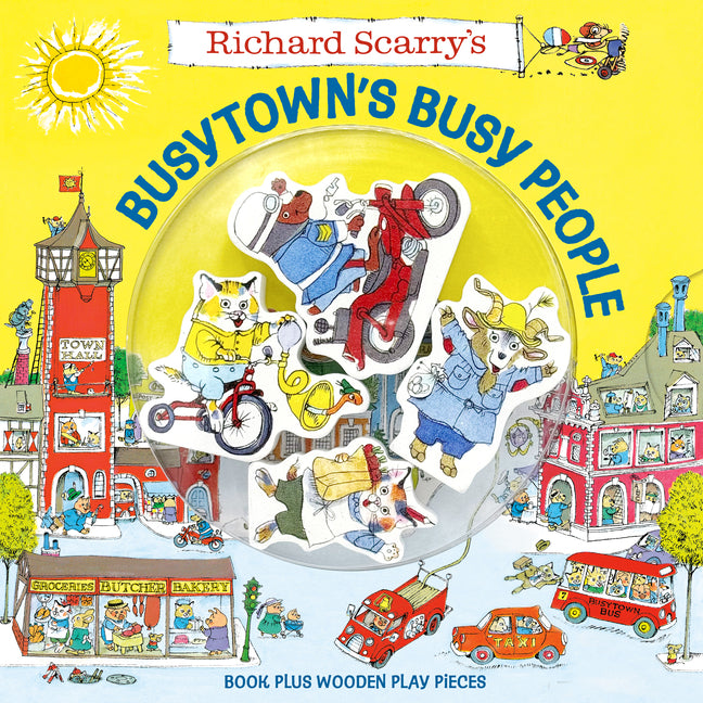 Richard Scarry's Busytown's Busy People: Book Plus Wooden Play Pieces
