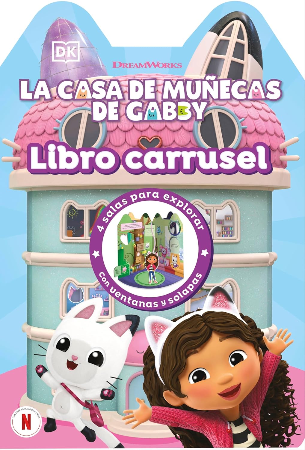 La Casa de Munecas de Gabby (Gabby's Dollhouse Playbook): Libro Carrusel