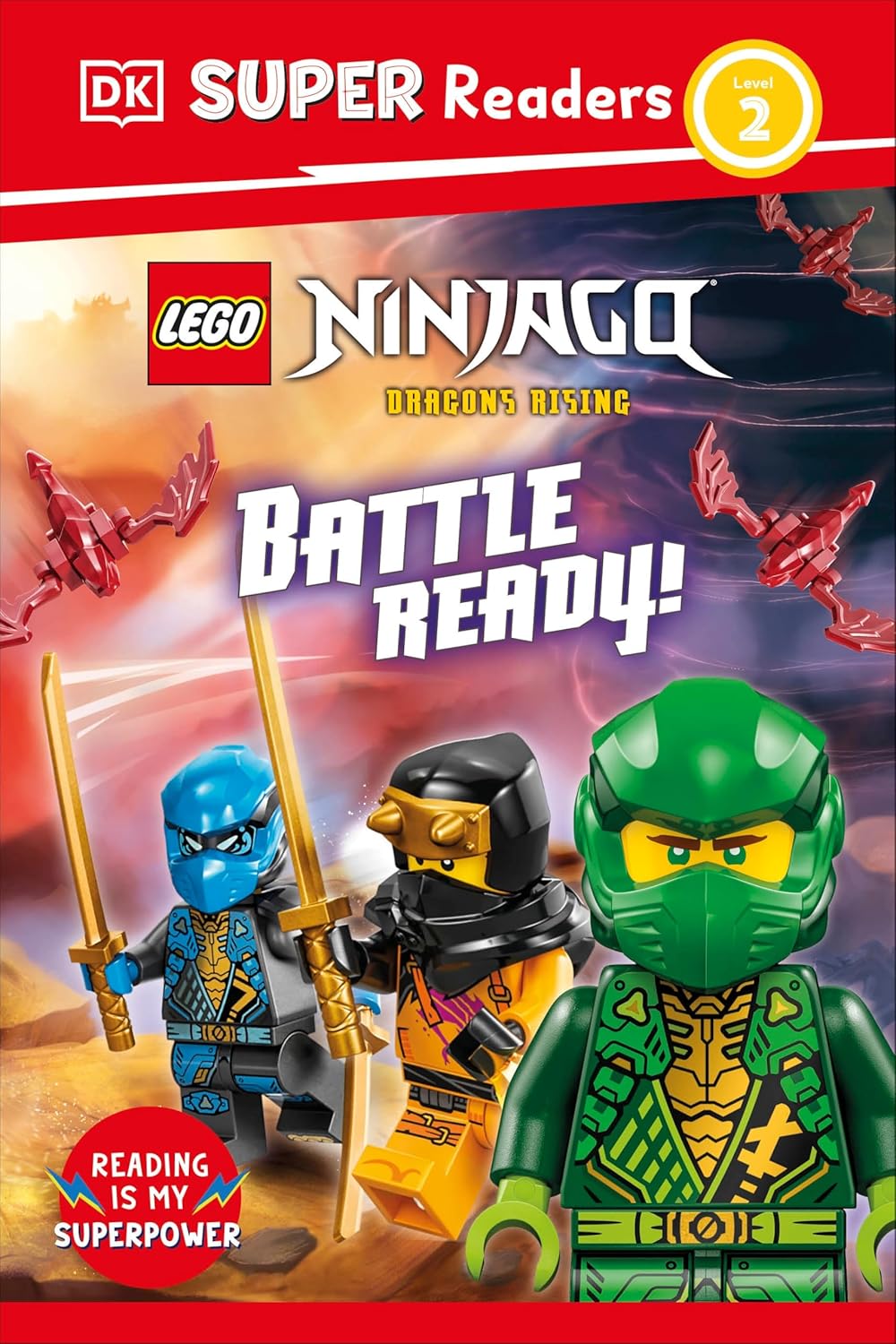 DK Super Readers Level 2 Lego Ninjago Dragons Rising Battle Ready!