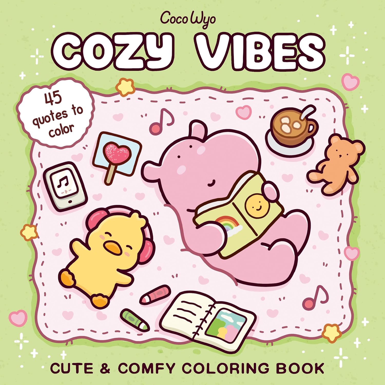 Cozy Vibes: Coloring Book for Adults and Kids