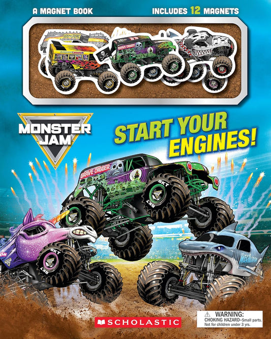 Monster Jam: Start Your Engines! a Magnet Book
